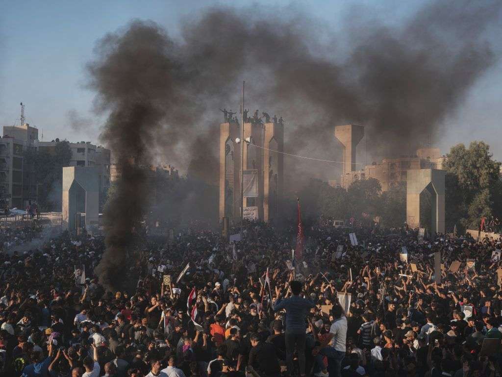 Le proteste all'ambasciata svedese di Baghdad