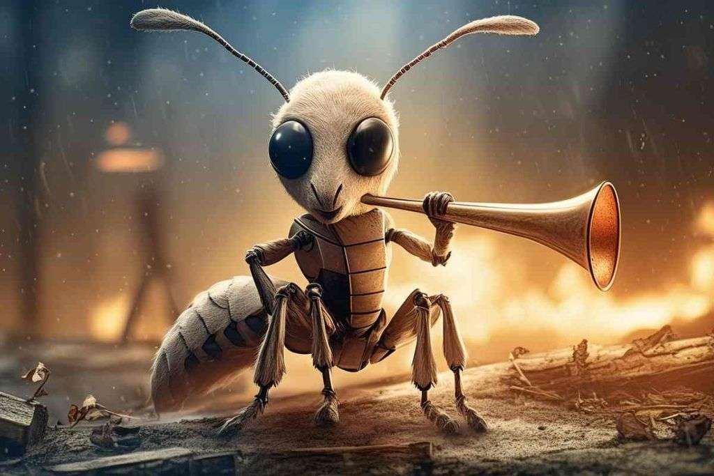La stupidità della formica beige